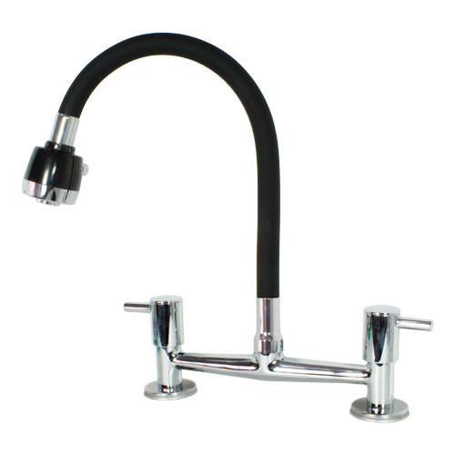 MISTURADOR COZINHA MESA TUBO GOURMET PRETO